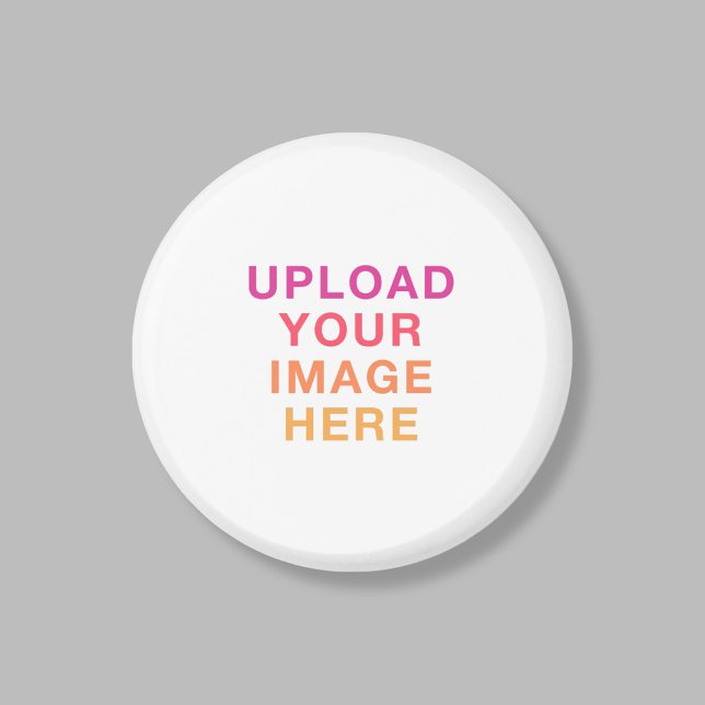 Photo Logo Business Simple Template White Magnet (Creator Uploaded)