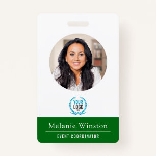 Photo   Logo Professional Office   Green ID Badge