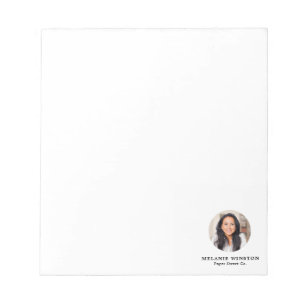 Photo Logo Professional Office Personalized Notepad