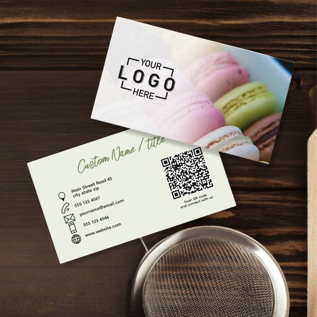 Photo Logo QR code Business Card (Photo Logo QR code Business Card)