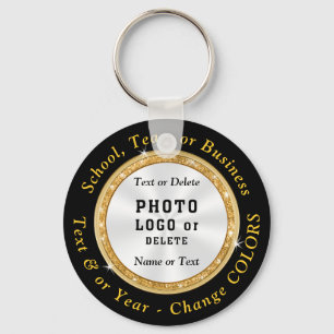 PHOTO, LOGO, TEXT, Cheap Custom Keychains BULK