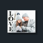 Photo LOVE Typography Keepsake Home Decor Canvas<br><div class="desc">L-O-V-E spelled out on your favourite photo.   The perfect keepsake for anyone. Add wedding,  baby,  engagement photo. This makes a wonderful gift for your other half or love of your life.</div>