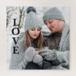 Photo LOVE Typography Keepsake Jigsaw Puzzle<br><div class="desc">L-O-V-E spelled out on this fun puzzle.  The perfect activity for you and that special someone.  A perfect gift for that hard-to-buy person in your life.</div>