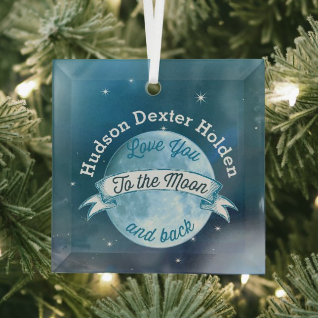 Photo Love You to the Moon and Back  Ornament (Insitu)