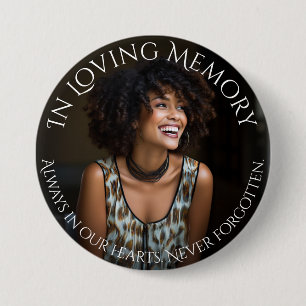 Photo Loving Memory  7.5 Cm Round Badge