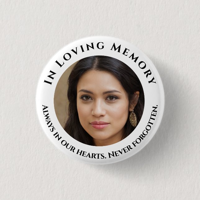 Photo Loving Memory  Button (Front)
