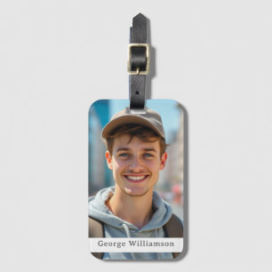 photo luggage tags with custom name