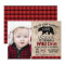 Photo Lumberjack Wood 1st Birthday Invitation