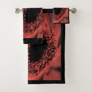 Photo, macro bath towel set