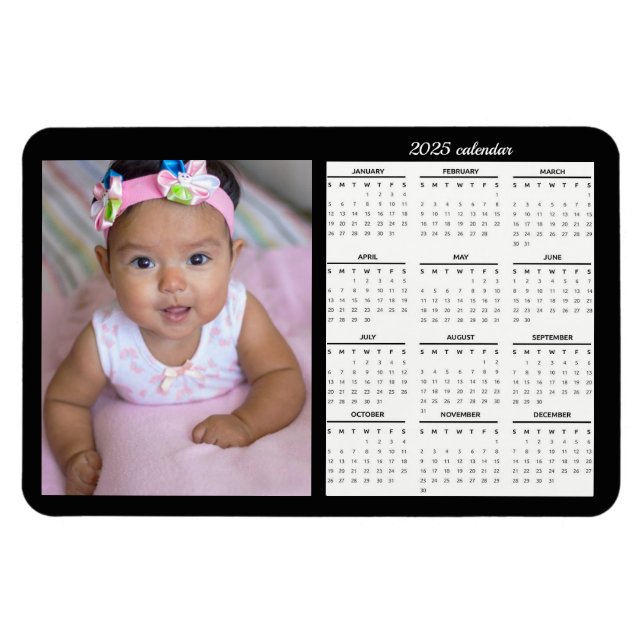 Photo Magnet 2025 Calendar Personalised Magnets (Horizontal)