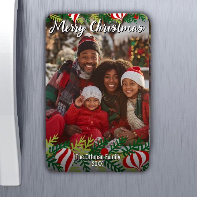 Photo Magnet with Custom Photo and Text (Photo Magnet with Custom Photo and Text)