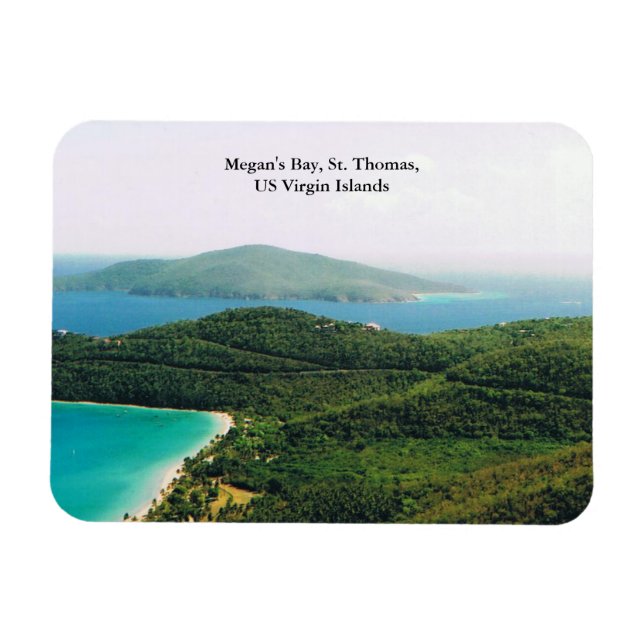 Photo Magnet with Island Scene (Horizontal)