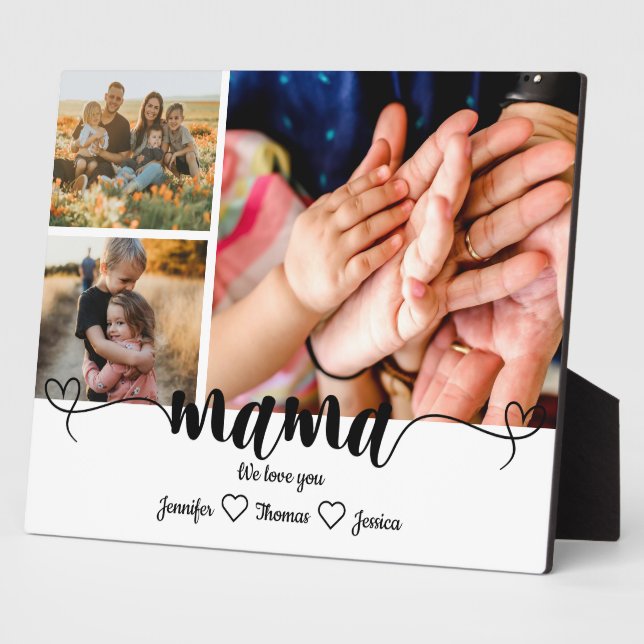 Photo Mama we love you Plaque (Side)