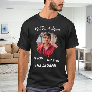 Photo man myth legend name fun black T-Shirt