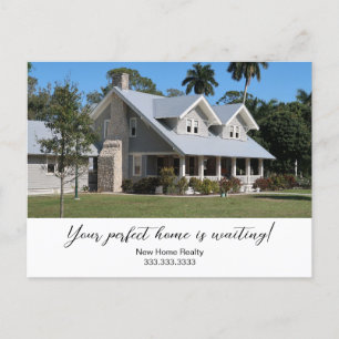 Photo Marketing Your Message Business  Announcement Postcard