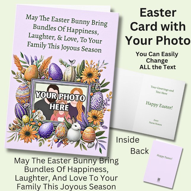 Photo, May The Easter Bunny Bring Bundles Of Happy Card (Creator Uploaded)