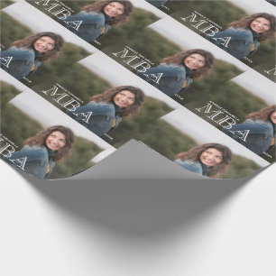 Photo MBA Degree Graduation Wrapping Paper