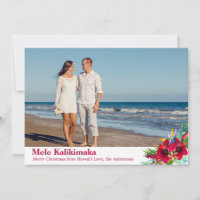 Photo Mele Kalikimaka Christmas Cards
