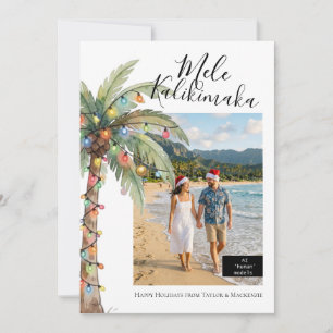 Photo Mele Kalikimaka Personalised Christmas Holiday Card
