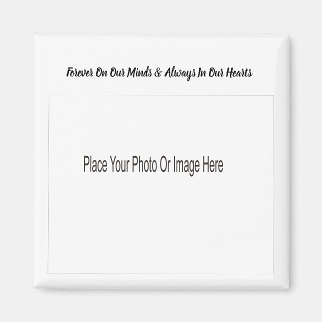 Photo Memorial Customise Magnet (Front)