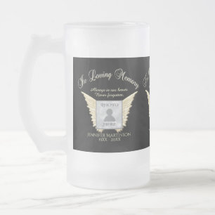 Photo Memorial Frosted Glass Beer Mug