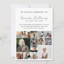 Photo Memorial Funeral - 15 Photo Collage