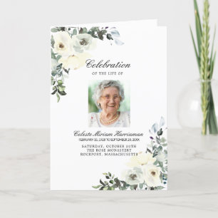 Photo Memorial Funeral Celebration of Life Program Programme