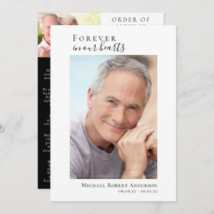 Photo Memorial Funeral Celebration of Life Program Programme