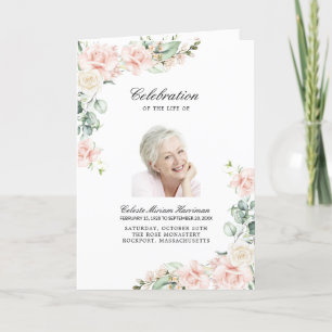 Photo Memorial Funeral Celebration of Life Program Programme