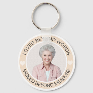 Photo Memorial Funeral  Keychain