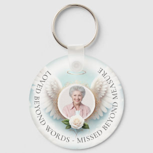 Photo Memorial Funeral Keychain
