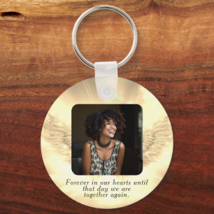 Photo Memorial in Loving Memory Key Ring