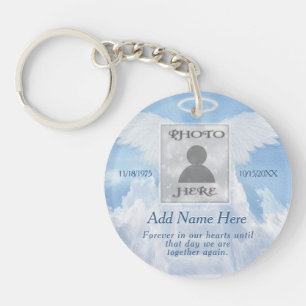 Photo Memorial in Loving Memory Keychain