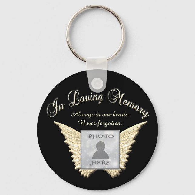 Photo Memorial in Loving Memory Keychain (Front)
