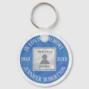 Photo Memorial in Loving Memory Keychain