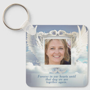 Photo Memorial in Loving Memory Keychain