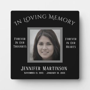 Photo Memorial in Loving Memory Keychain Plaque