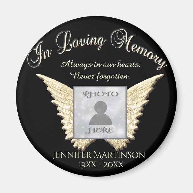 Photo Memorial in Loving Memory Magnet (Front)