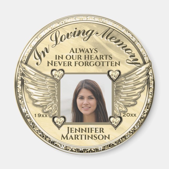 Photo Memorial in Loving Memory  Magnet (Front)