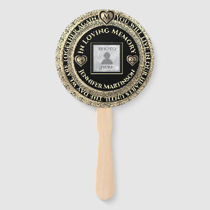 Photo Memorial Loving Memory Hand Fan