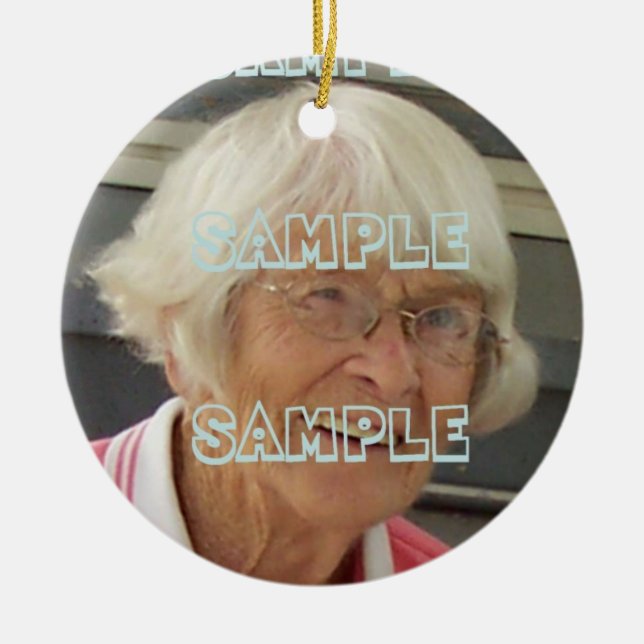 Photo Memorial Ornament (Front)
