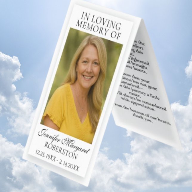 Photo Memorial Prayer Card  (Creator Uploaded)