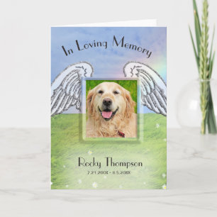 Photo Memorial Rainbow Bridge Poem Card
