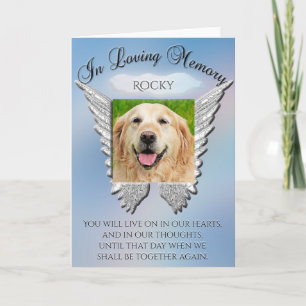 Photo Memorial Rainbow Bridge Poem Card