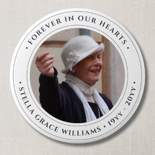 Photo Memorial Remembrance Tribute 7.5 Cm Round Badge
