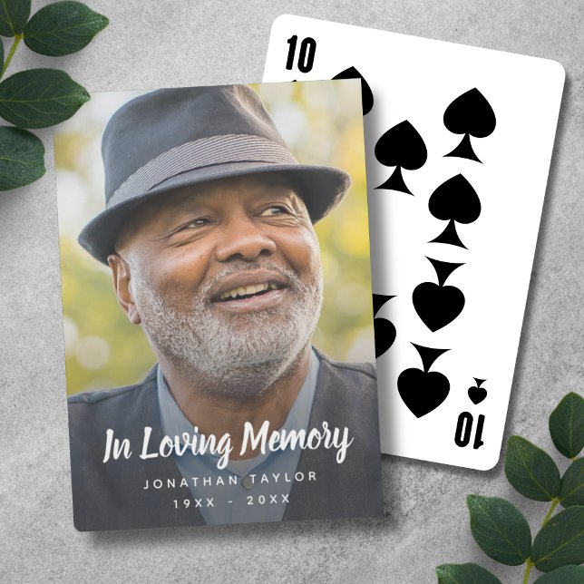 Photo Memorial Remembrance Tribute Playing Cards (Photo Memorial Playing Cards)