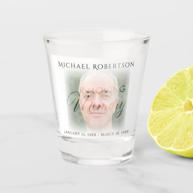 Photo Memorial Shot Glass (Front)