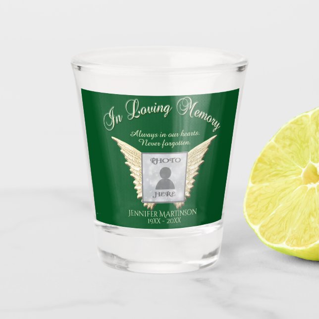Photo Memorial Shot Glass (Front)