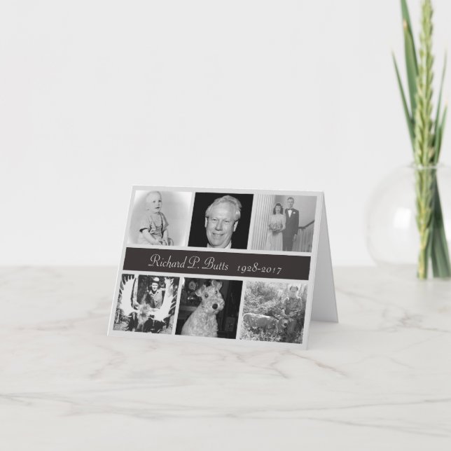 Photo Memorial Thank You Cards (Front)