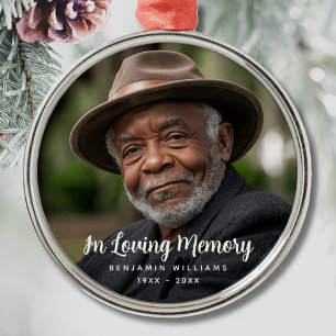 Photo Memorial Tribute Remembrance Metal Tree Decoration